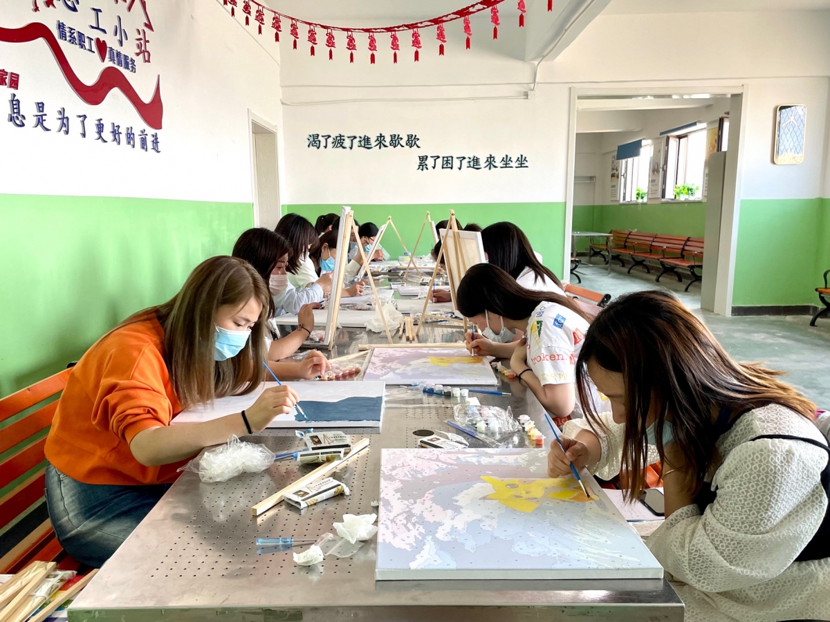 【晋城富士康】CMBBU事业处工会举办DIY女工手绘活动